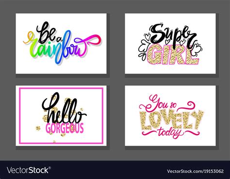 Colorful graffiti fonts slogan Royalty Free Vector Image