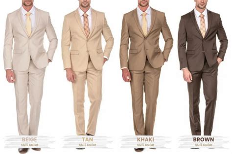 Tan Suit Color Combinations With Shirt and Tie - Suits Expert