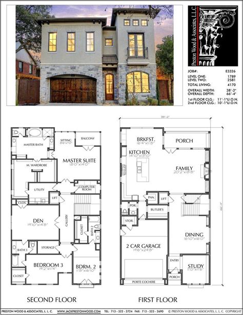 Single Family 2 Story Houses, Home Plans Online, Unique House Floor Pl ...