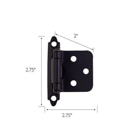 Overlay Hinges Black 10 Pack | Hardware & Locks ǀ Today's Design House