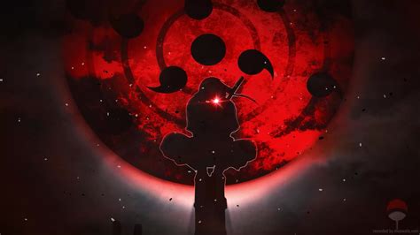 Itachi Tsukuyomi Blood Moon Live Wallpaper - MoeWalls