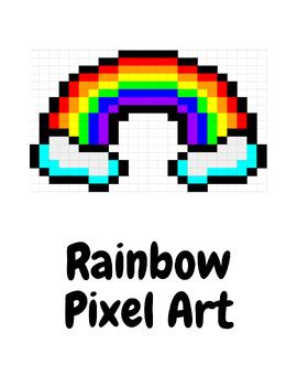 Rainbow Pixel Art by Kia Knight | TPT