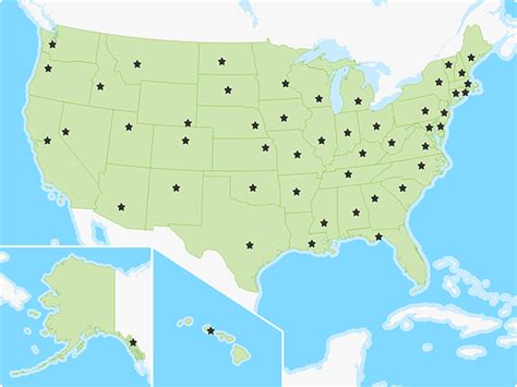 50 US States Map Quiz Game | Free Study Maps