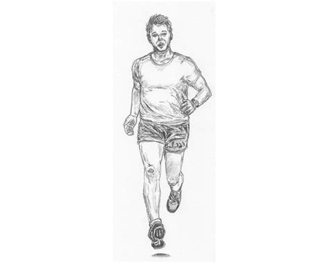 How to Draw a Man Running - Let's Draw Today