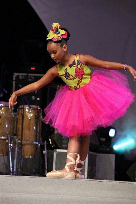 Tulle and african print little ballerina dress. Combining cultures ...