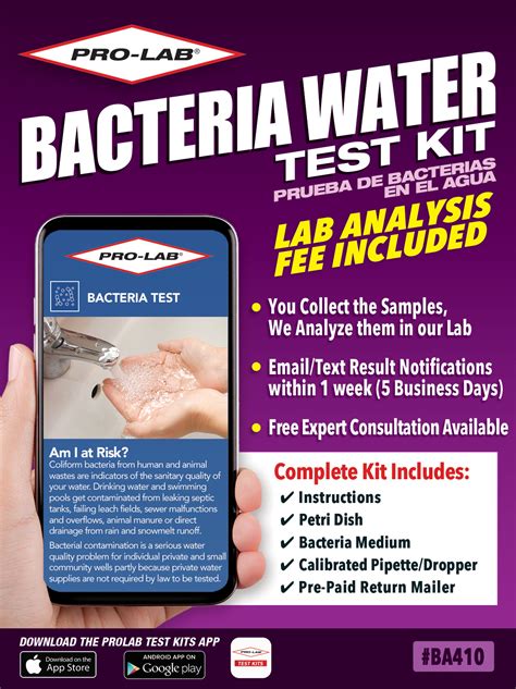 Bacteria In Water Test Kit – PRO-LAB® Test Kits