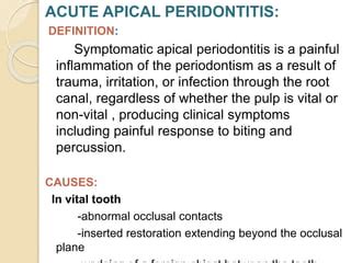 PERIAPICAL DISEASES | PPT