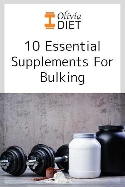 Essential supplements for bulking