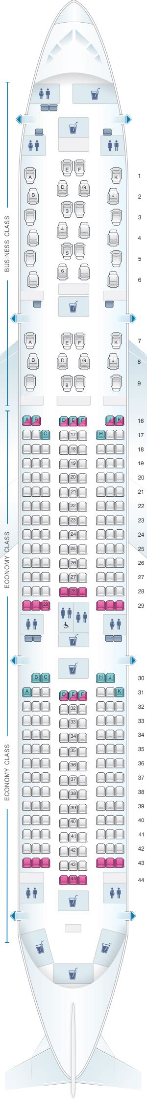 Seat Map Qatar Airways Airbus A350 900 Qsuite | SeatMaestro