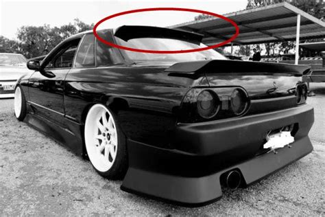 Car Accessories Carbon Fiber DM Style Roof Spoiler Fit For 1989 1994 ...