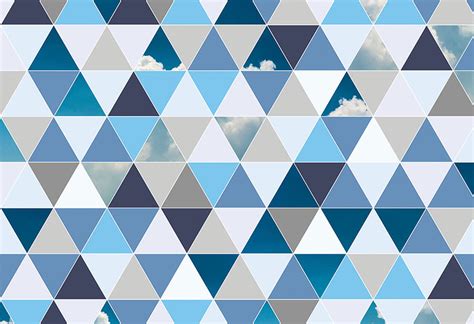 Triangle Sky Wallpaper | Geometric Wall Murals Collection | Wallpapered