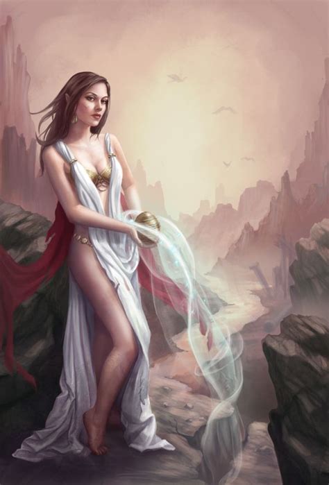 Goddess Commission by lithriel | 3d fantasy, Alta fantasia, Conceitual