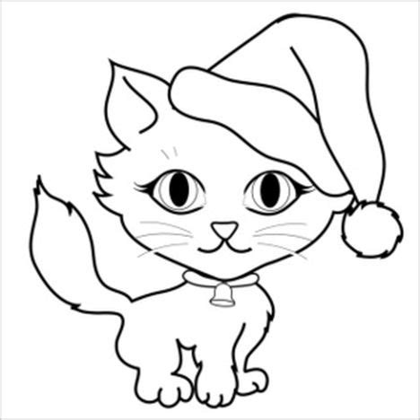 Christmas Cat Coloring Pages - Part 2