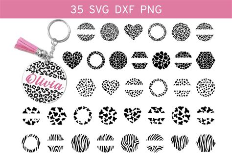 Keychain svg, Keychain Bundle svg dxf, Acrylic Keychain svg