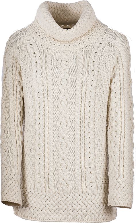 Aran Woollen Mills - Aran Woollen Mills Ladie's Cable Knit Sweater 100% ...