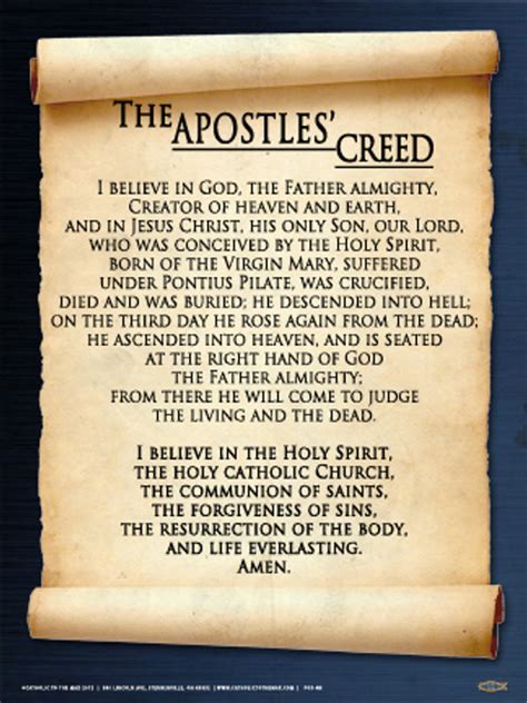 Apostles' Creed Poster - Catholic to the Max - Online Catholic Store