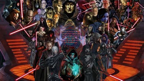 I always wanted to have a desktop wallpaper with all the Sith Lords ...