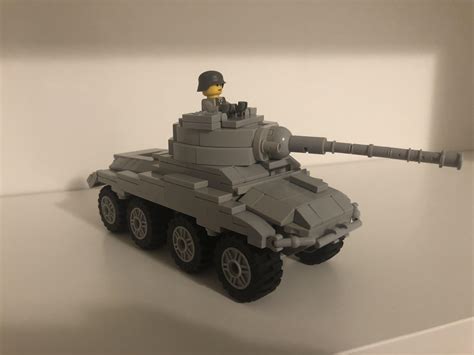 Made a Lego German Sd.Kfz 234 Puma tank from WWII. Still not happy with ...