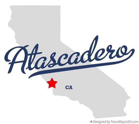 Map of Atascadero, CA, California