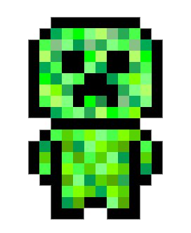 Pixel creeper Bujo, Minecraft Pixel Art, Minecraft Ideas, Creepers ...