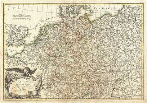 Antique Maps - Old Cartographic maps - Antique Map of Germany and ...