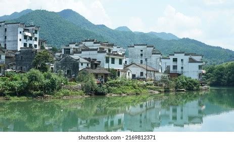 Beautiful Chinese Countryside Village View Old Stock Photo 2169812371 ...