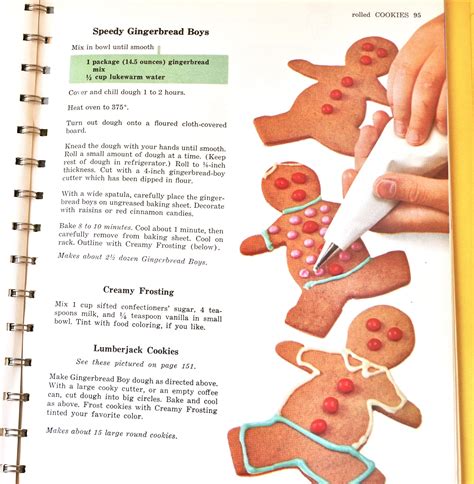 Vintage Betty Crocker gingerbread cookies | Gingerbread man cookies ...