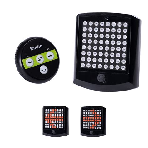 LD24 Turning Light Wireless Bike Turn Signals Rear Light MTB Safety ...