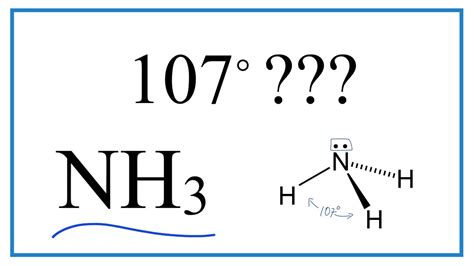 Why are the Bond Angles for NH3 107 degrees? - YouTube