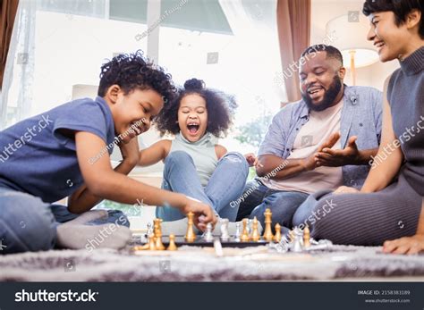 Funny African American Children Playing Chess Stock Photo 2158383189 ...