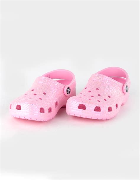 CROCS Classic Glitter Girls Clogs - BABY PINK | Tillys