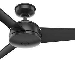 Hunter Fan 52 in Contemporary Matte Black Indoor/Outdoor Ceiling Fan ...