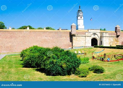 Kalemegdan Belgrade stock image. Image of bushs, trees - 25576653