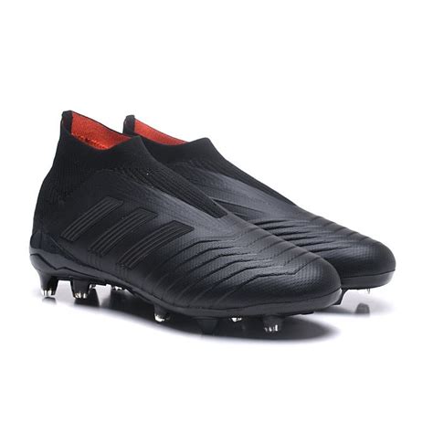 adidas New Predator 18+ FG Soccer Cleats All Black