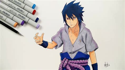 Drawing Of Sasuke Uchiha - Autocad Space