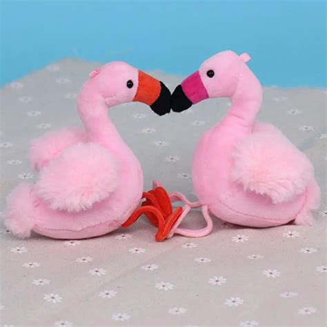 Lovely Flamingo Plush Toy Keychain Pendant Soft Toy Key Ring Backpack ...