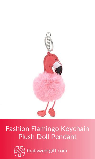 Fashion Flamingo Keychain Plush Doll Pendant | ThatSweetGift