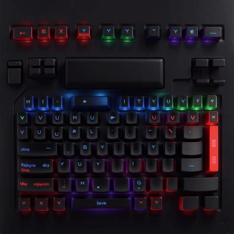 Premium AI Image | Gaming keyboard with RGB light White mechanical ...