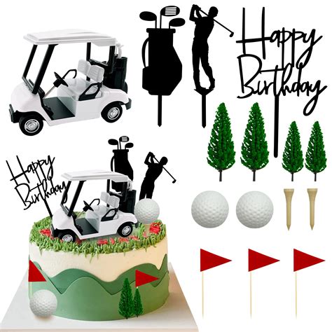 Buy Golf Cake Decorations Golf Cart Cake Toppers Heading for The Green ...