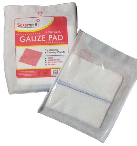 sterile gauze pad 4x4 (5 pcs per pack) with or without xray line ...