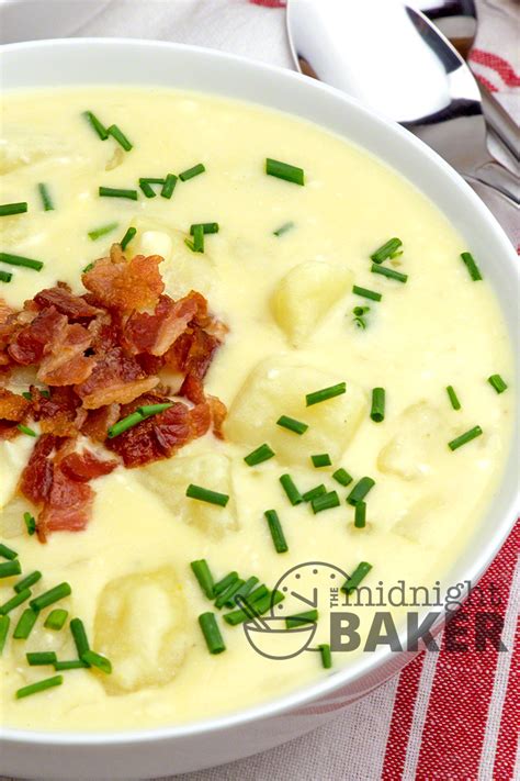 Copycat Panera Baked Potato Soup - The Midnight Baker