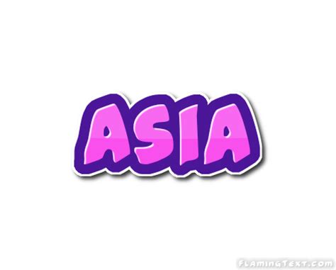 Asia Logo | Free Name Design Tool from Flaming Text