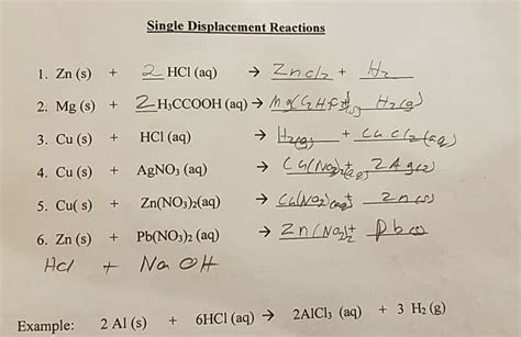 Can You Write Net Ionic Equations For Single Replacement Reactions ...