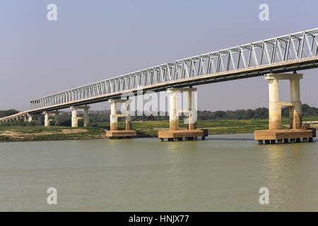 Ayeyarwady Bridge over the Irrawaddy River, Magway Region, Myanmar ...