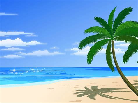 cartoon beach background - Clip Art Library