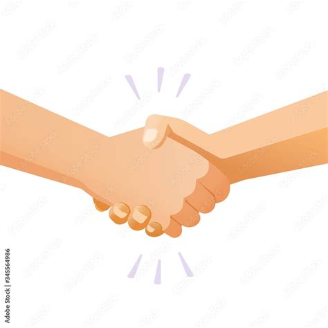 Shaking hands handshake vector or friends hand shake isolated gesture ...