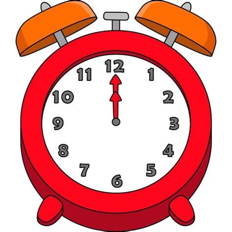 Reloj de dibujos animados de color Clipart Ilustración | Vector Premium