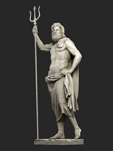 China Poseidon Statue Greek Marble Statue Manufacturers Factory ...