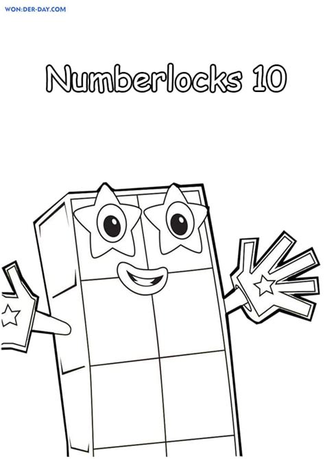 Numberblocks coloring pages - Printable coloring pages for Kids