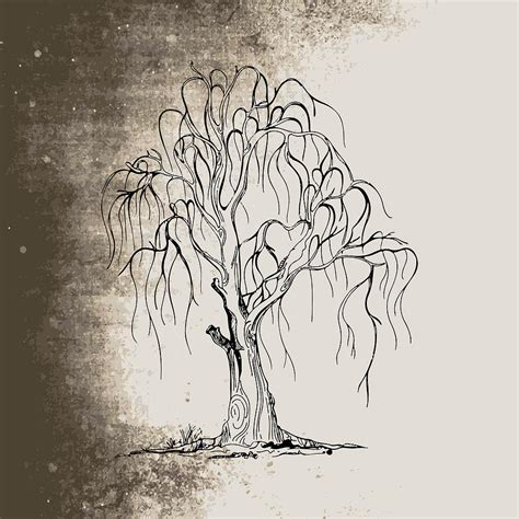 Set Of Halloween Tree minimal dead scary tree silhouette spooky tree ...